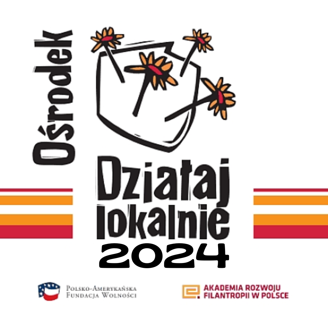 Logo Działaj Lokalnie z datą 2024.